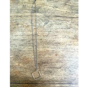 Boutique Square Pendant Necklace